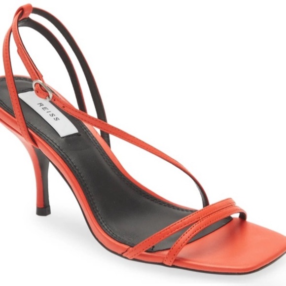 Reiss Bali Leather Strappy Sandal 8.5 - Picture 2 of 9